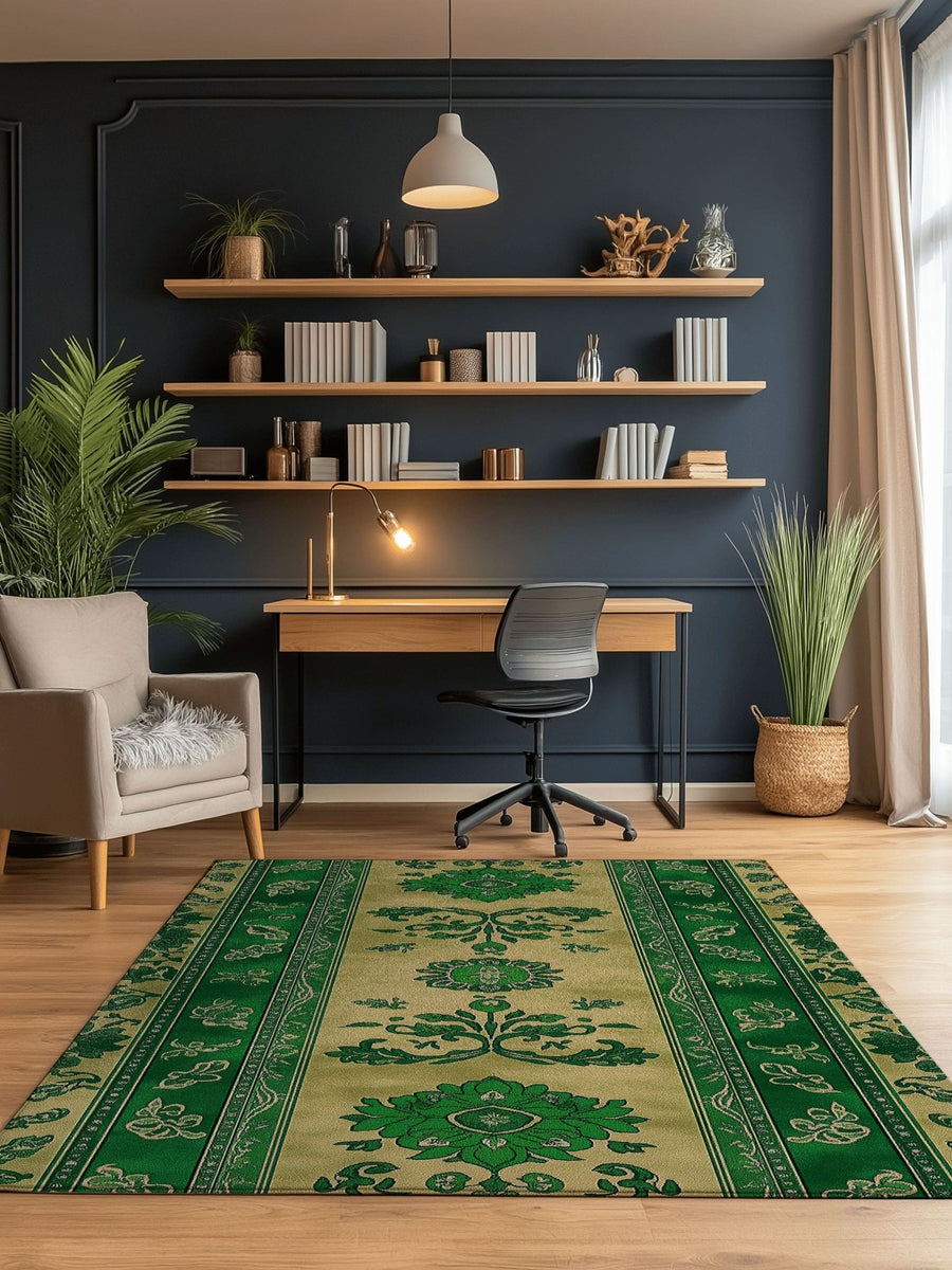 Mystic Floral Persian Rug | Nature - Inspired Rug by districtoasis
