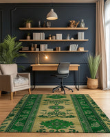 Mystic Floral Persian Rug | Nature - Inspired Rug by districtoasis