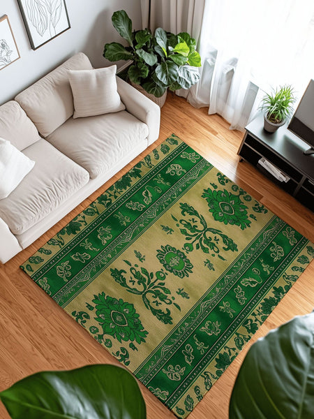 Mystic Floral Persian Rug | Nature - Inspired Rug by districtoasis