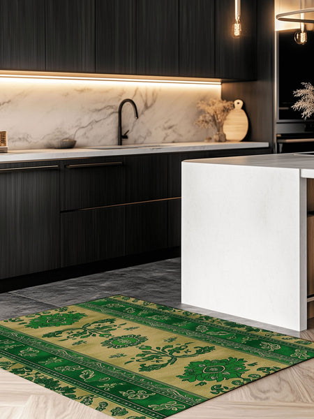 Mystic Floral Persian Rug | Nature - Inspired Rug by districtoasis