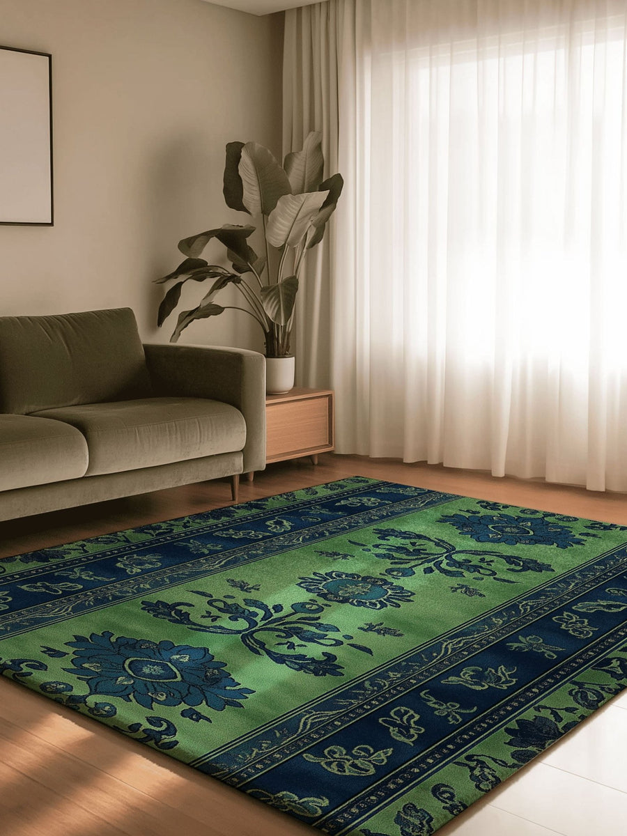 Mystic Floral Persian Rug | Nature - Inspired Rug by districtoasis