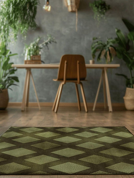Nature’s Woven Lattice Rug | Nature - Inspired Rug by districtoasis