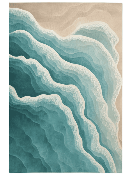 Ocean Embrace Rug – Coastal - Inspired Elegance, Soft & Durable | Nature - Inspired Rug by districtoasis