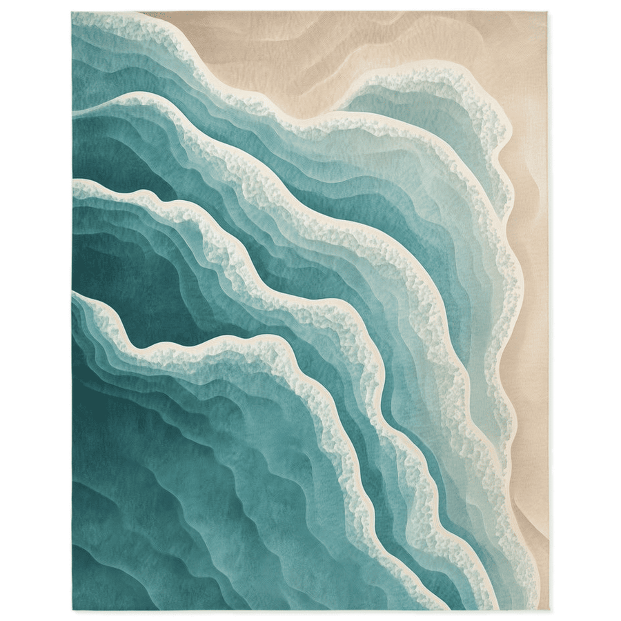 Ocean Embrace Rug – Coastal - Inspired Elegance, Soft & Durable | Nature - Inspired Rug by districtoasis