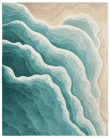 Ocean Embrace Rug – Coastal - Inspired Elegance, Soft & Durable | Nature - Inspired Rug by districtoasis