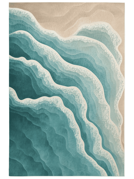 Ocean Embrace Rug – Coastal - Inspired Elegance, Soft & Durable | Nature - Inspired Rug by districtoasis