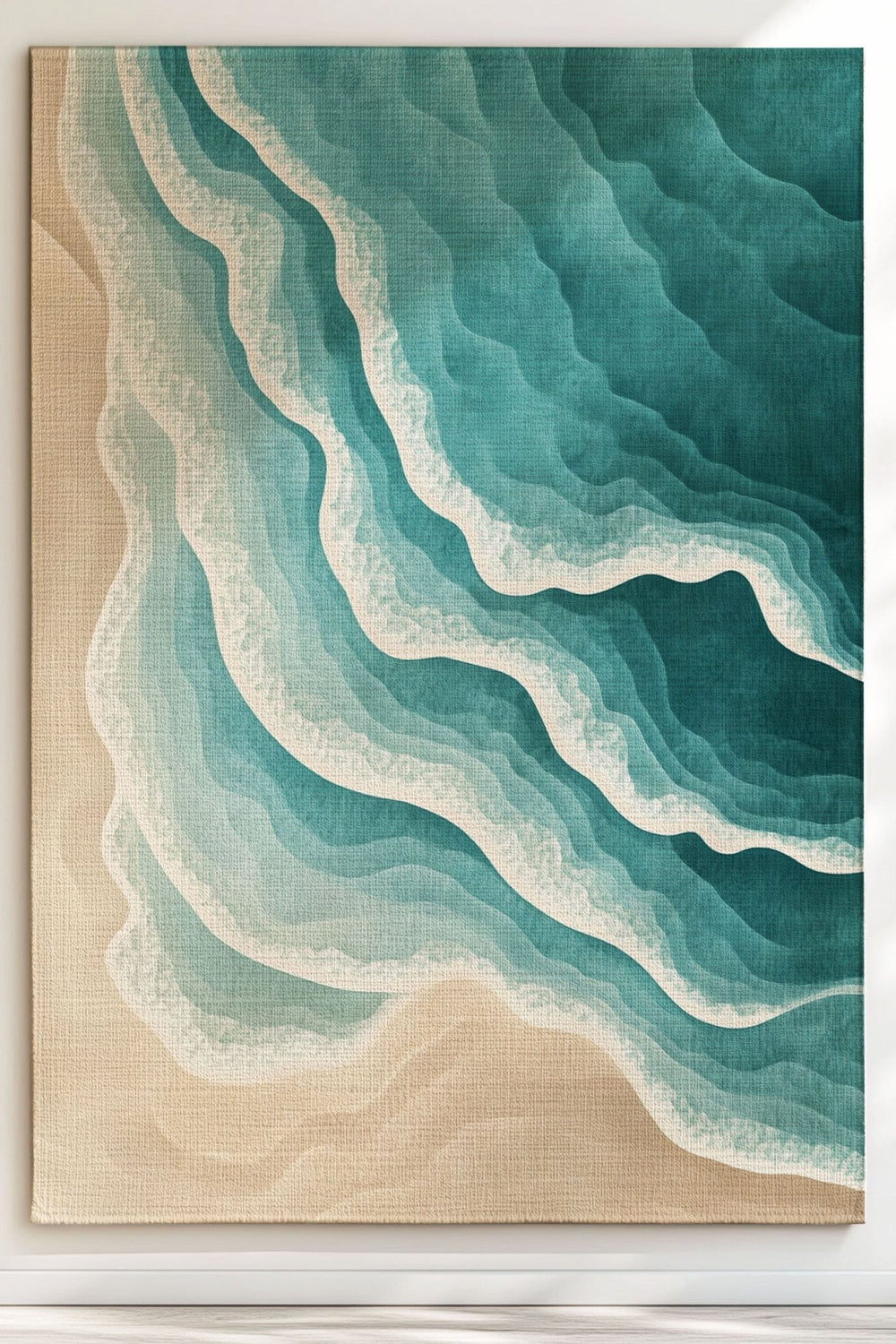 Ocean Embrace Rug – Coastal - Inspired Elegance, Soft & Durable | Nature - Inspired Rug by districtoasis