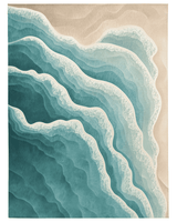 Ocean Embrace Rug – Coastal - Inspired Elegance, Soft & Durable | Nature - Inspired Rug by districtoasis