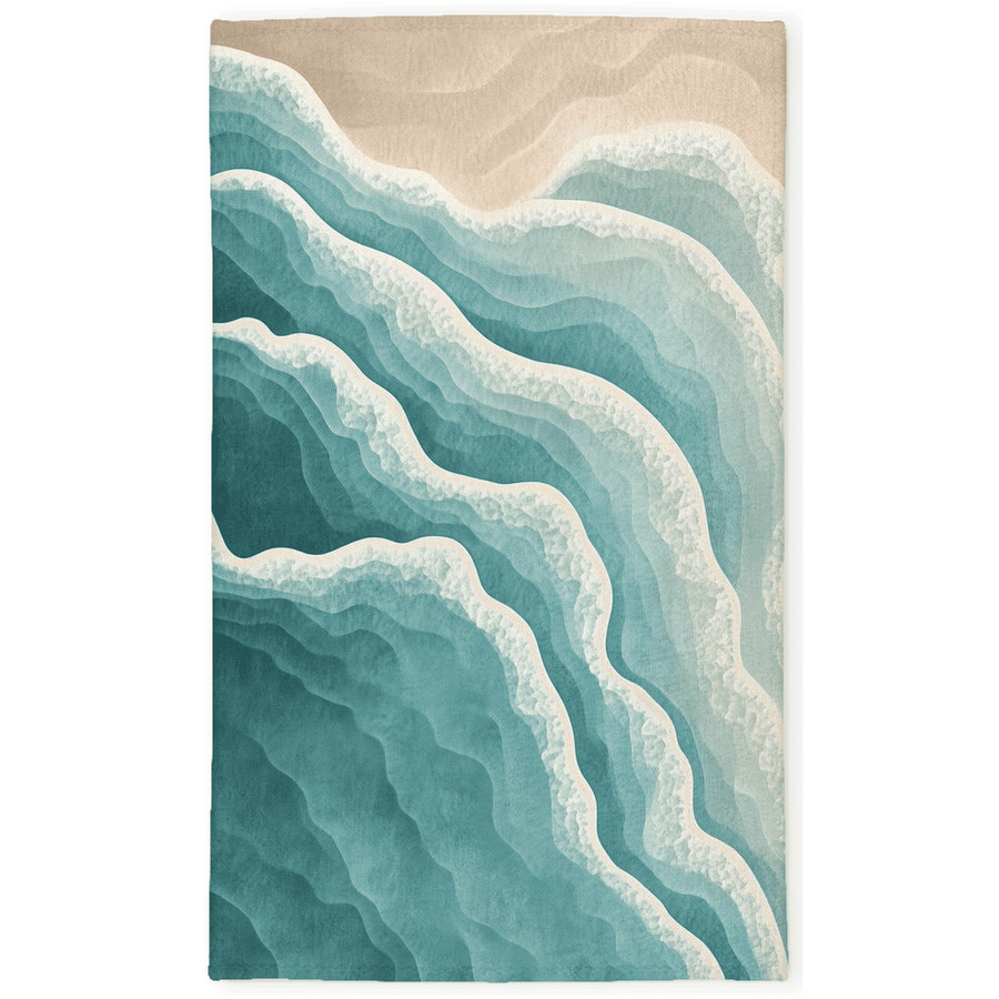 Ocean Embrace Rug – Coastal - Inspired Elegance, Soft & Durable | Nature - Inspired Rug by districtoasis