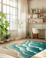 Ocean Embrace Rug – Coastal - Inspired Elegance, Soft & Durable | Nature - Inspired Rug by districtoasis