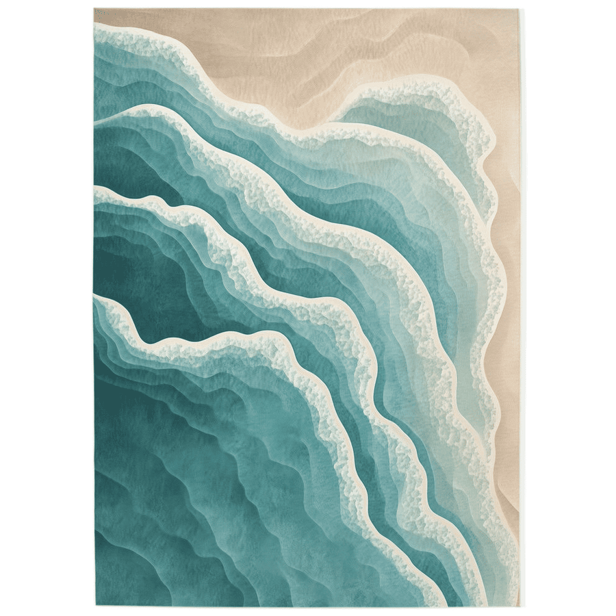 Ocean Embrace Rug – Coastal - Inspired Elegance, Soft & Durable | Nature - Inspired Rug by districtoasis
