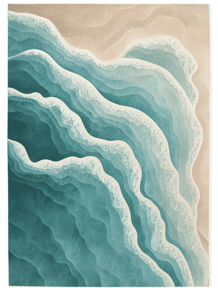 Ocean Embrace Rug – Coastal - Inspired Elegance, Soft & Durable | Nature - Inspired Rug by districtoasis