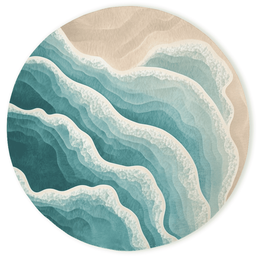 Ocean Embrace Rug – Coastal - Inspired Elegance, Soft & Durable | Nature - Inspired Rug by districtoasis