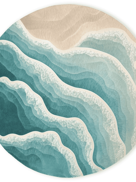 Ocean Embrace Rug – Coastal - Inspired Elegance, Soft & Durable | Nature - Inspired Rug by districtoasis