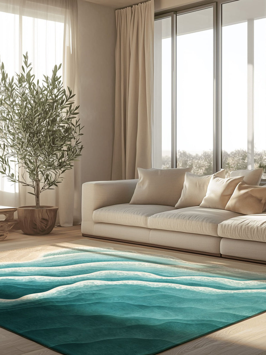 Ocean Embrace Rug – Coastal - Inspired Elegance, Soft & Durable | Nature - Inspired Rug by districtoasis