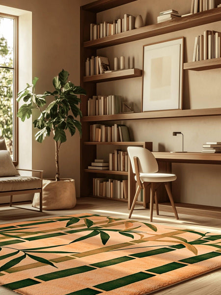Oriental Bamboo Rug | Nature - Inspired Rug by districtoasis