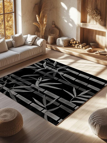 Oriental Bamboo Rug | Nature - Inspired Rug by districtoasis