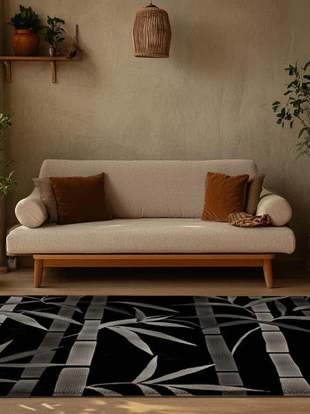 Oriental Bamboo Rug | Nature - Inspired Rug by districtoasis