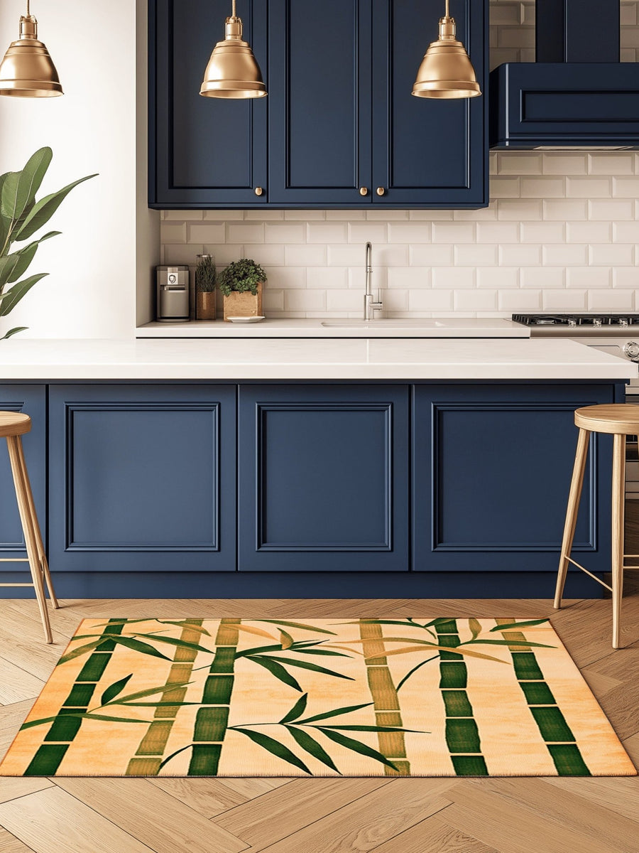 Oriental Bamboo Rug | Nature - Inspired Rug by districtoasis