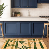 Oriental Bamboo Rug | Nature - Inspired Rug by districtoasis