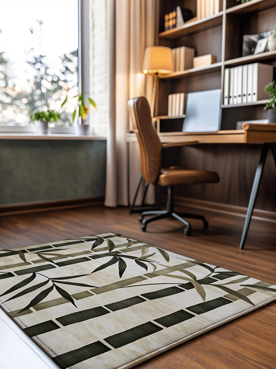 Oriental Bamboo Rug | Nature - Inspired Rug by districtoasis