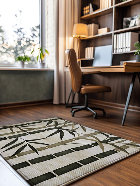 Oriental Bamboo Rug | Nature - Inspired Rug by districtoasis