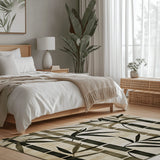Oriental Bamboo Rug | Nature - Inspired Rug by districtoasis