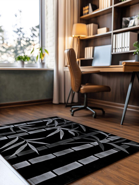 Oriental Bamboo Rug | Nature - Inspired Rug by districtoasis