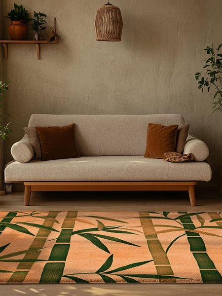 Oriental Bamboo Rug | Nature - Inspired Rug by districtoasis