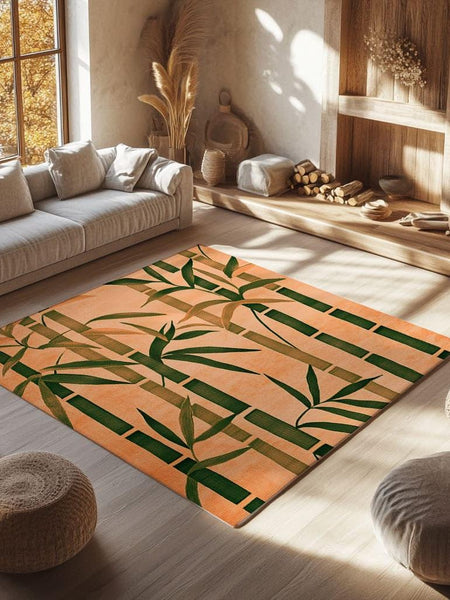 Oriental Bamboo Rug | Nature - Inspired Rug by districtoasis