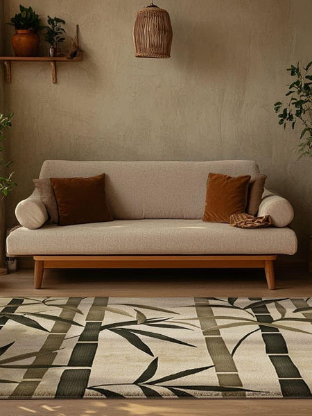 Oriental Bamboo Rug | Nature - Inspired Rug by districtoasis