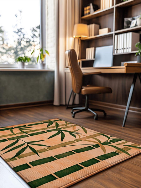 Oriental Bamboo Rug | Nature - Inspired Rug by districtoasis