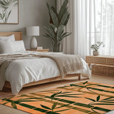 Oriental Bamboo Rug | Nature - Inspired Rug by districtoasis
