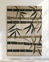 Oriental Bamboo Rug – Elegant Bamboo Patterns, Premium & Calming | Nature - Inspired Rug by districtoasis
