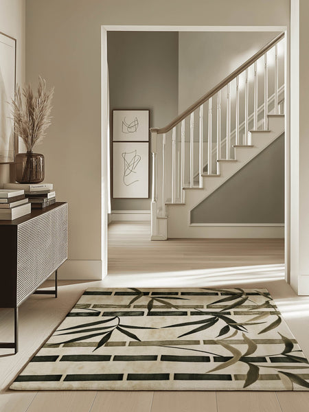 Oriental Bamboo Rug – Elegant Bamboo Patterns, Premium & Calming | Nature - Inspired Rug by districtoasis