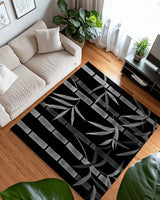 Oriental Bamboo Rug – Elegant Bamboo Patterns, Premium & Calming | Nature - Inspired Rug by districtoasis