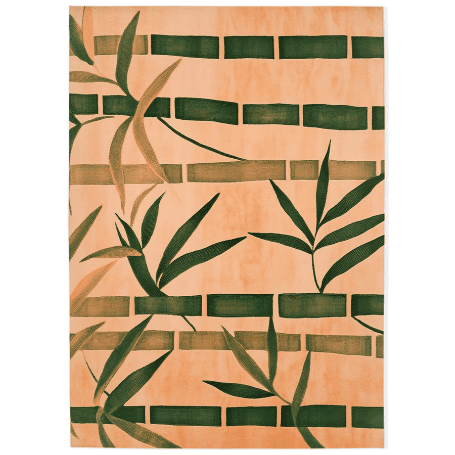 Oriental Bamboo Rug – Elegant Bamboo Patterns, Premium & Calming | Nature - Inspired Rug by districtoasis