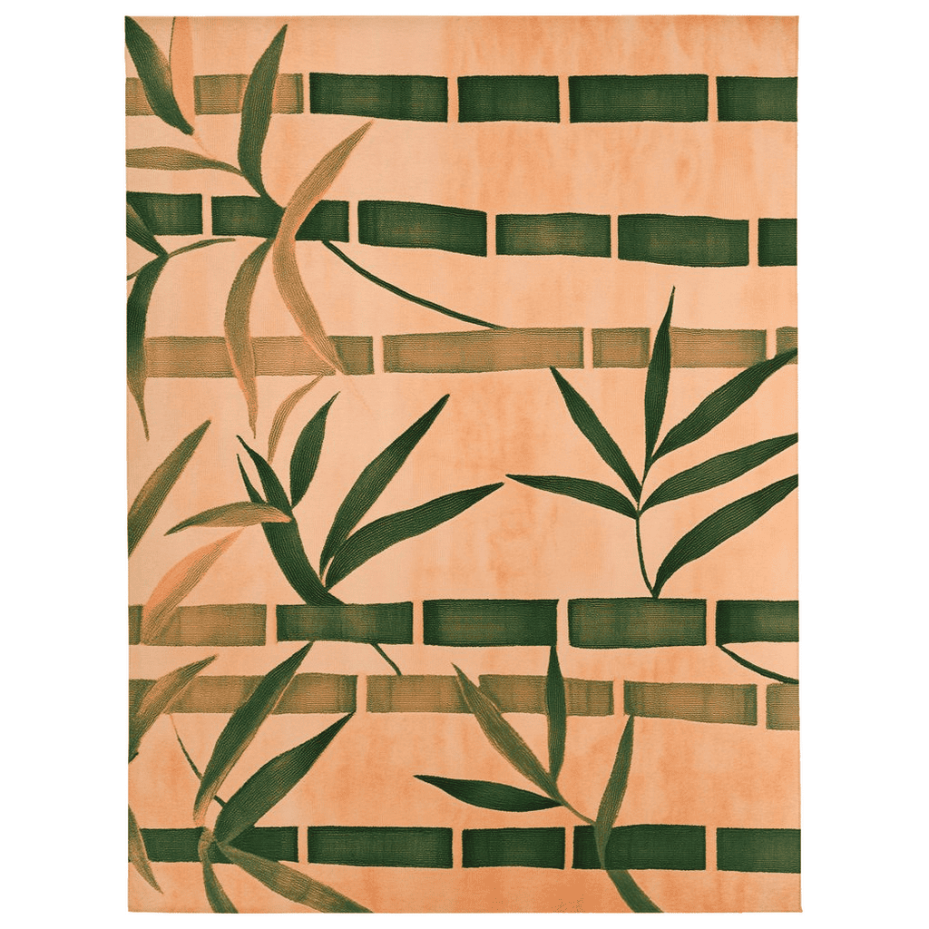 Oriental Bamboo Rug – Elegant Bamboo Patterns, Premium & Calming | Nature - Inspired Rug by districtoasis