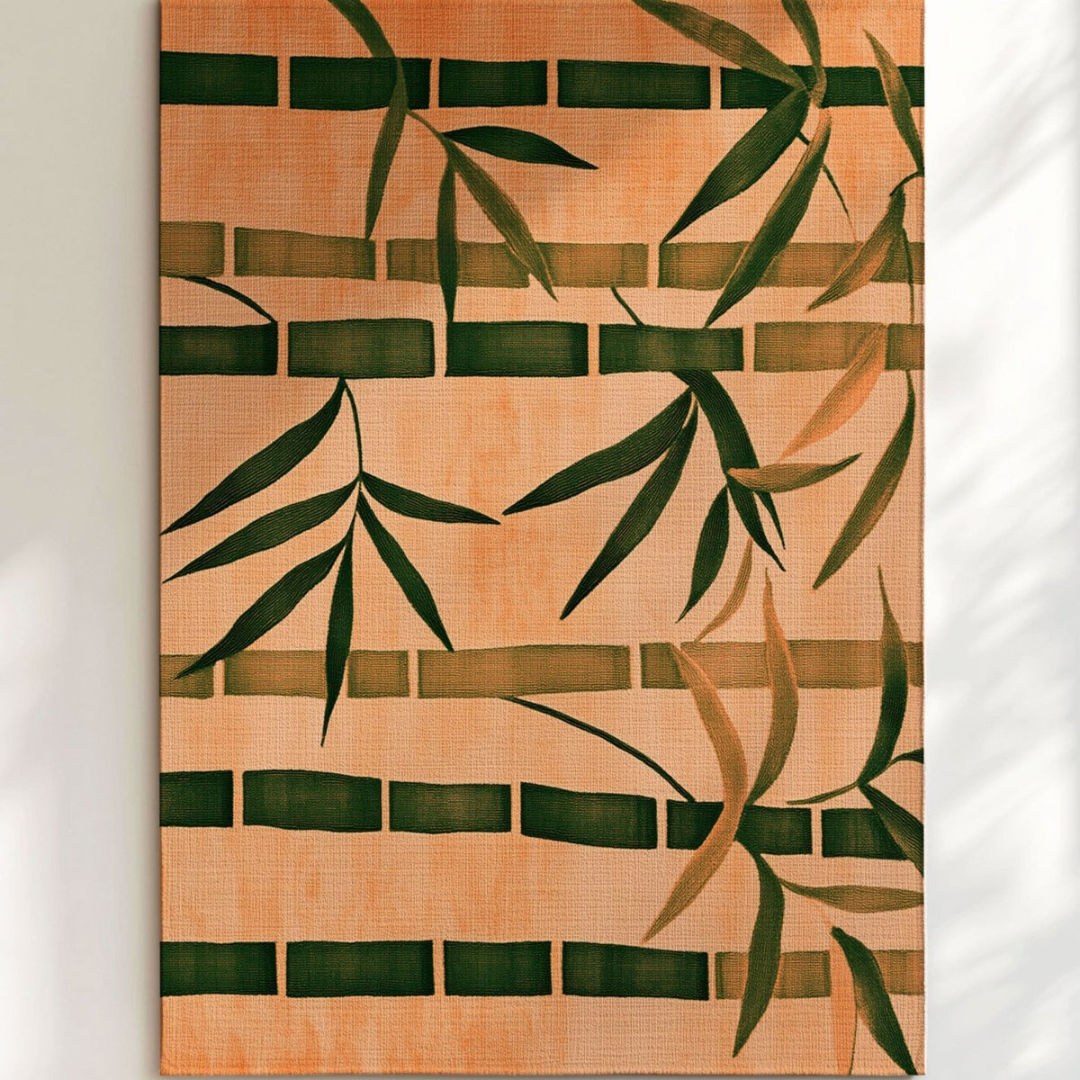 Oriental Bamboo Rug – Elegant Bamboo Patterns, Premium & Calming | Nature - Inspired Rug by districtoasis