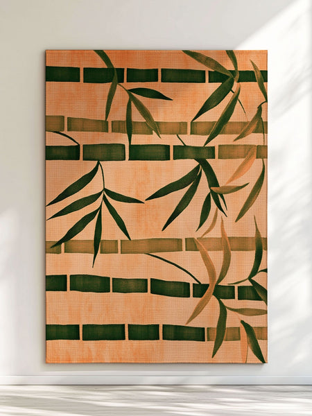 Oriental Bamboo Rug – Elegant Bamboo Patterns, Premium & Calming | Nature - Inspired Rug by districtoasis