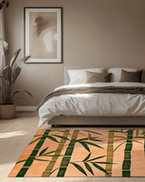 Oriental Bamboo Rug – Elegant Bamboo Patterns, Premium & Calming | Nature - Inspired Rug by districtoasis