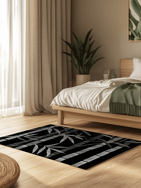 Oriental Bamboo Rug – Elegant Bamboo Patterns, Premium & Calming | Nature - Inspired Rug by districtoasis