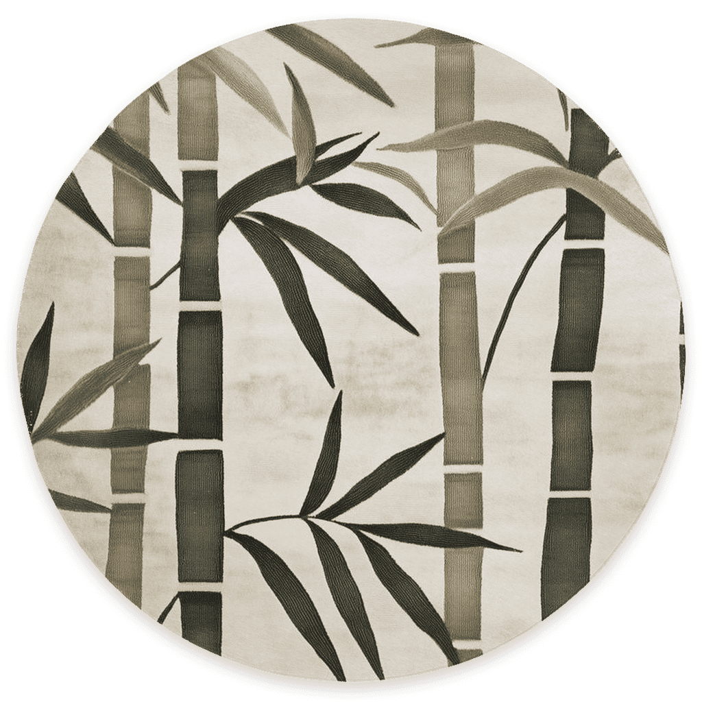 Oriental Bamboo Rug – Elegant Bamboo Patterns, Premium & Calming | Nature - Inspired Rug by districtoasis
