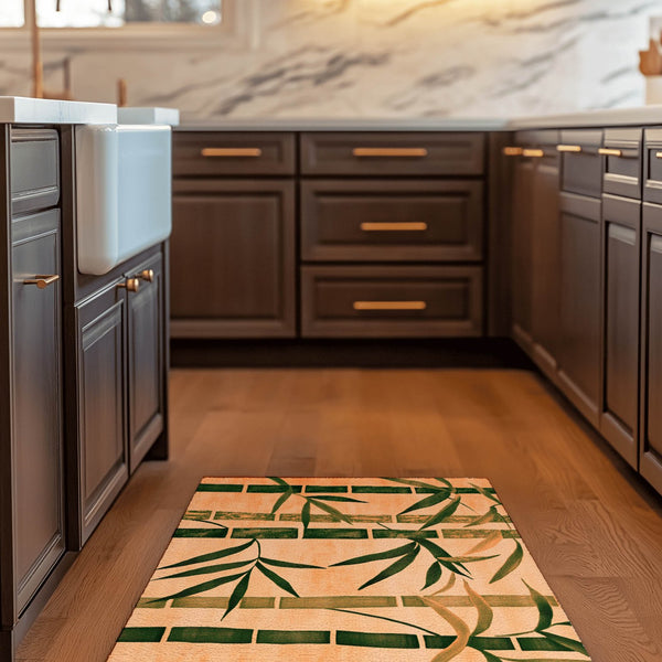 Oriental Bamboo Rug – Elegant Bamboo Patterns, Premium & Calming | Nature - Inspired Rug by districtoasis