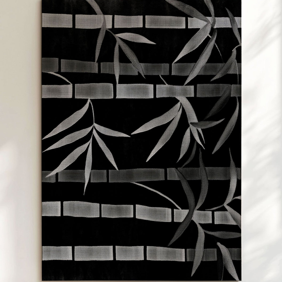 Oriental Bamboo Rug – Elegant Bamboo Patterns, Premium & Calming | Nature - Inspired Rug by districtoasis