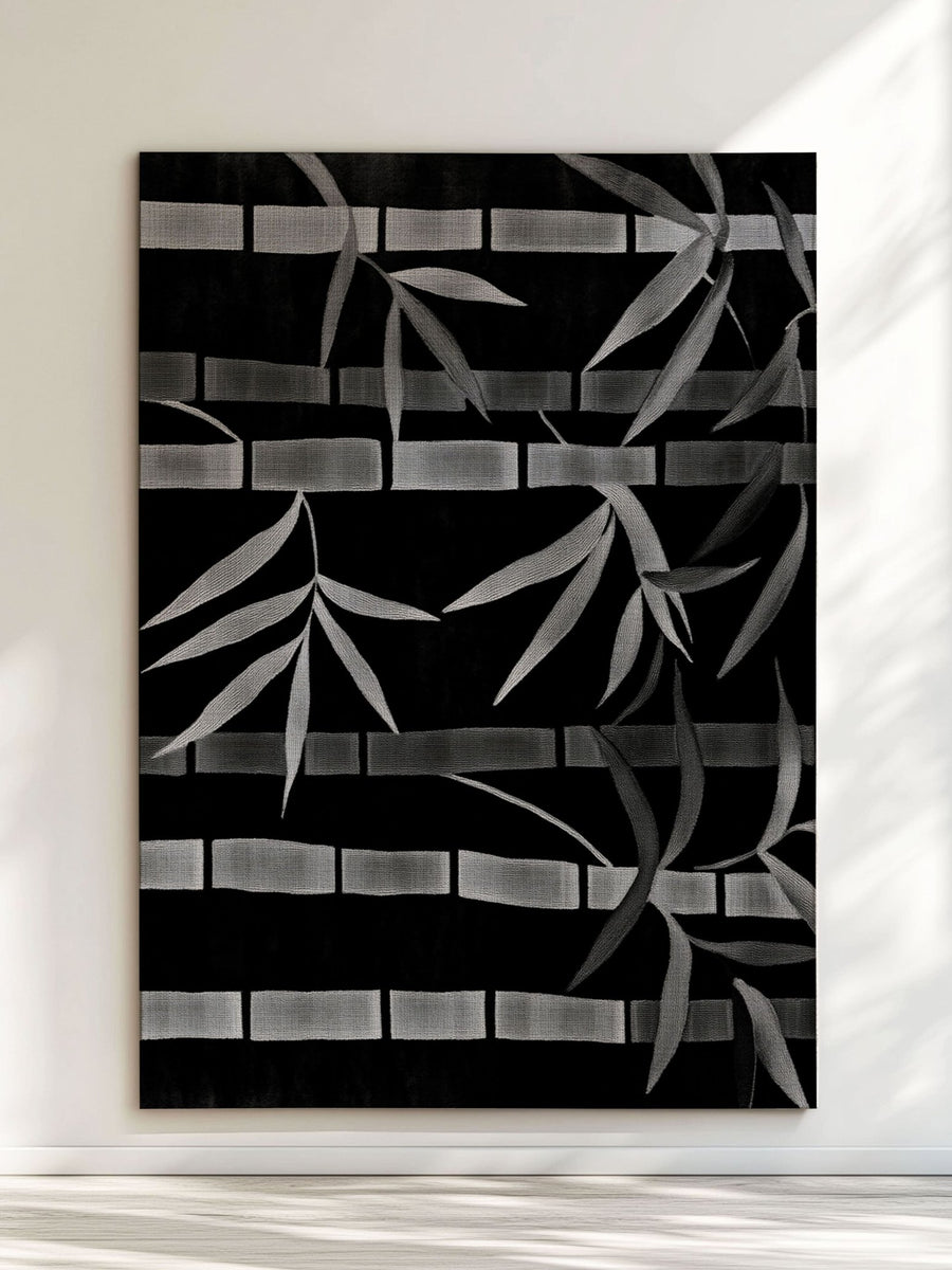 Oriental Bamboo Rug – Elegant Bamboo Patterns, Premium & Calming | Nature - Inspired Rug by districtoasis