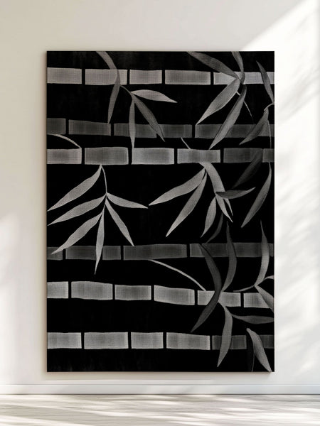 Oriental Bamboo Rug – Elegant Bamboo Patterns, Premium & Calming | Nature - Inspired Rug by districtoasis