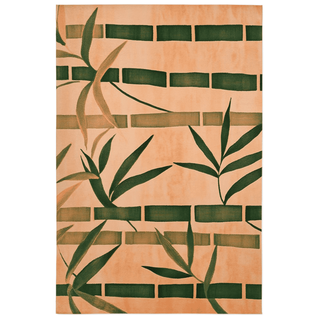 Oriental Bamboo Rug – Elegant Bamboo Patterns, Premium & Calming | Nature - Inspired Rug by districtoasis