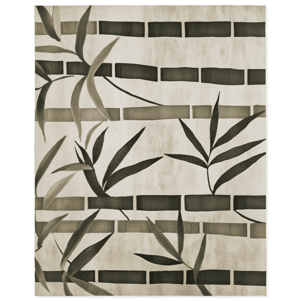 Oriental Bamboo Rug – Elegant Bamboo Patterns, Premium & Calming | Nature - Inspired Rug by districtoasis