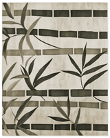 Oriental Bamboo Rug – Elegant Bamboo Patterns, Premium & Calming | Nature - Inspired Rug by districtoasis